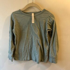 Childhoods Long Sleeve Kids Tee - Soft Green
